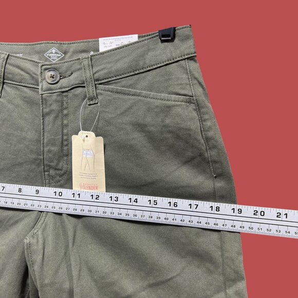 St. John's Bay - Women's Mid-Rise Secretly Slender 7" Inseam Chino Short - 2 - Picture 4 of 12